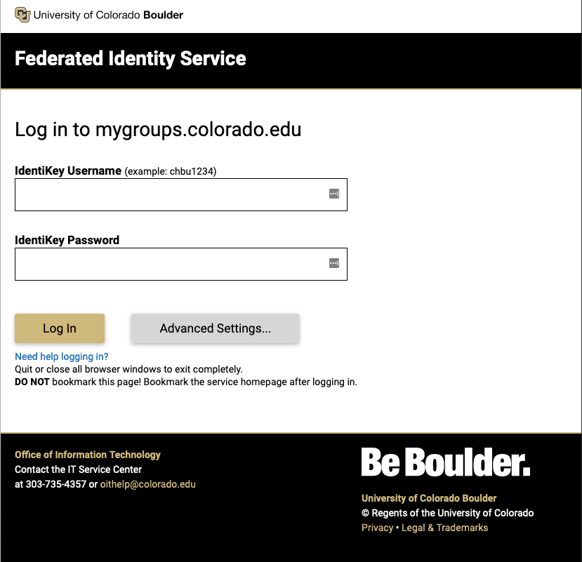 New login pages and terms of use Office of Information Technology